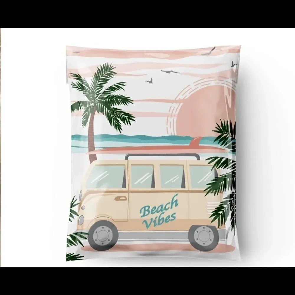 Poly Mailers MIX 10x13 14x19x4 14.5x19 Tissue paper 30 stickers 1.5” size